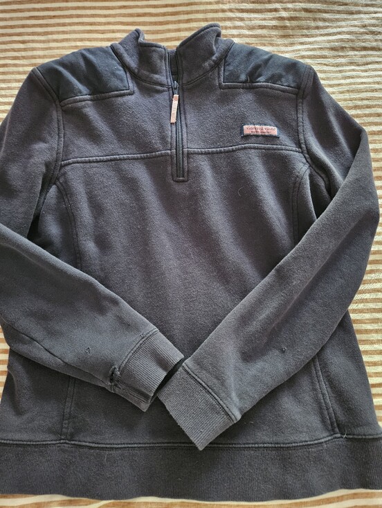 Vineyard Vines Jackets & Blazers - Vineyard Vines Charcoal Quarter-Zip Fleece Pullover